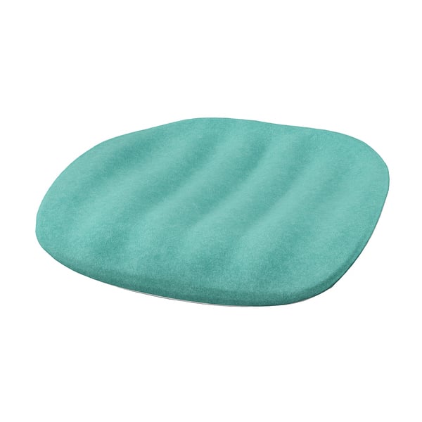 PYNTEN Coussin pour chaise bureau enfant, turquoise, 33x32 cm