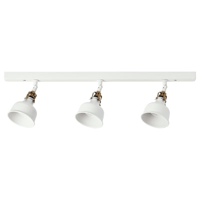 RANARP Rail plafond, 3 spots, blanc cassé