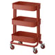 RÅSKOG Desserte, brun-rouge, 28x38x61 cm