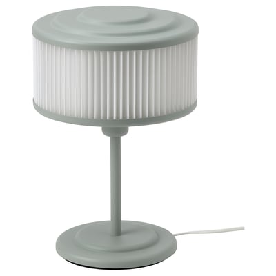 REMTÅNG Lampe de table, gris vert, 37 cm