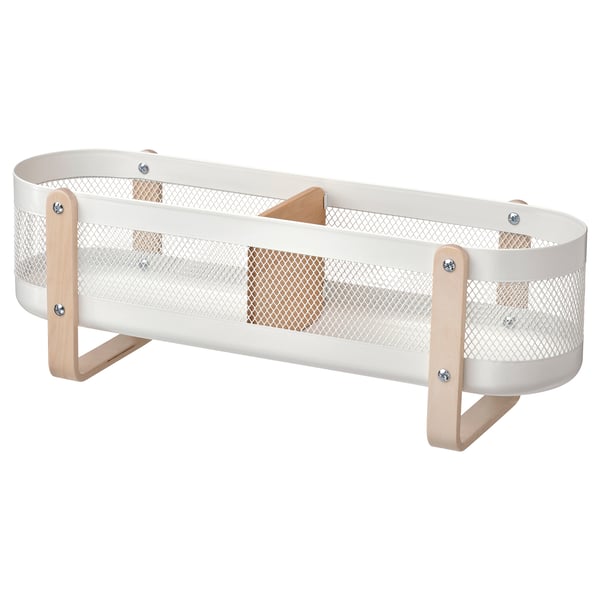 RISATORP Organiseur bureau, blanc, 50x16x17 cm