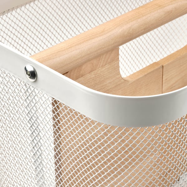 RISATORP Panier avec compartiments, blanc, 33x24x23 cm