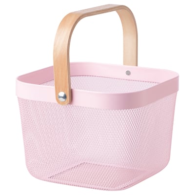 RISATORP Panier, rose, 25x26x18 cm