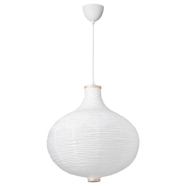 RISBYN / HAVSDJUP Suspension, forme d'oignon/blanc, 57 cm