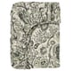 RODGERSIA Drap housse, vert/blanc, 90x200 cm