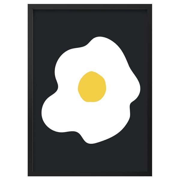 RÖDALM Cadre poster, joli jaune, 50x70 cm