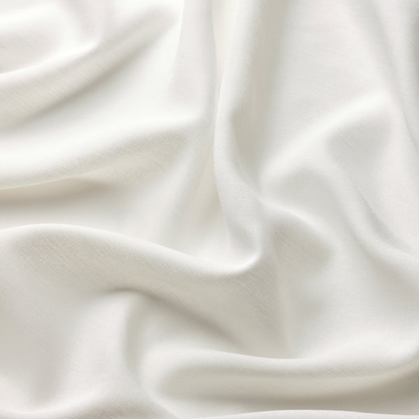 ROSENROBINIA Voilage, 2 pièces, blanc/ruflette, 145x300 cm