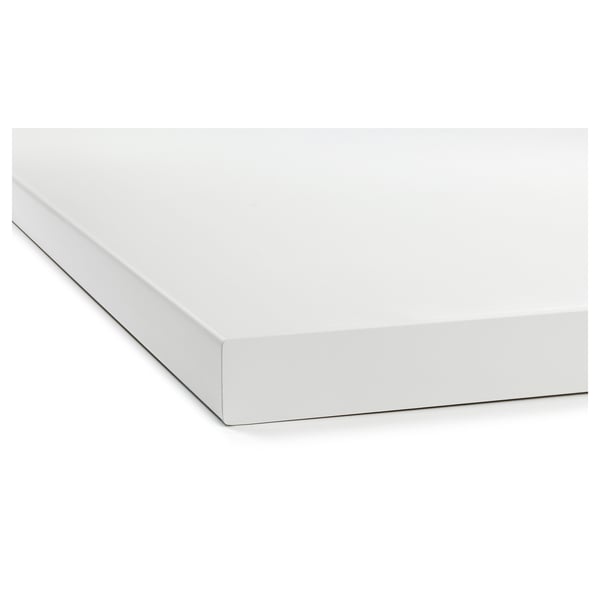 SÄLJAN Plan de travail, blanc/stratifié, 246x3.8 cm