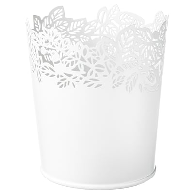 SAMVERKA Cache-pot, blanc, 9 cm