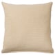 SANDTRAV Coussin, jaune-beige/blanc, 45x45 cm