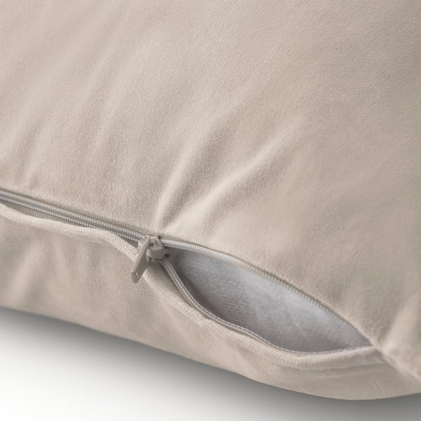 SANELA Housse de coussin, beige clair, 65x65 cm