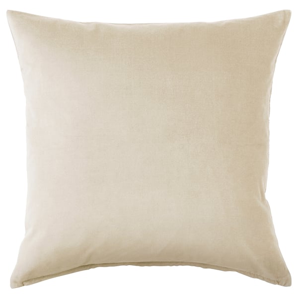 SANELA Housse de coussin, beige clair, 65x65 cm