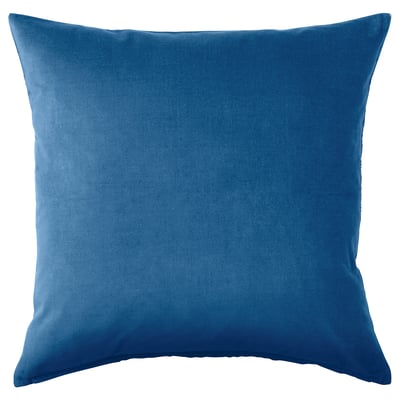 SANELA Housse de coussin, bleu, 50x50 cm
