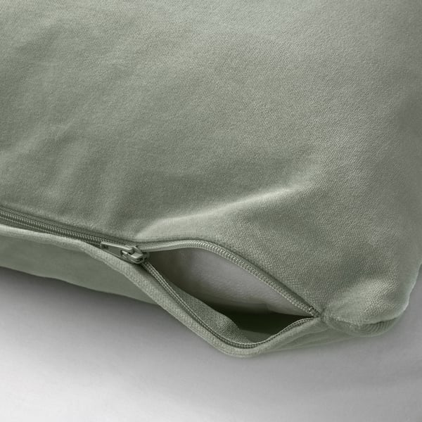 SANELA Housse de coussin, gris-vert pâle, 40x58 cm