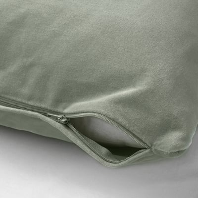 SANELA Housse de coussin, gris-vert pâle, 40x58 cm