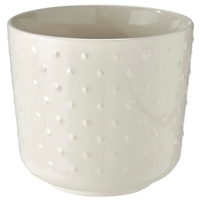 SESAMFRÖN Cache-pot, intérieur/extérieur blanc cassé, 12 cm