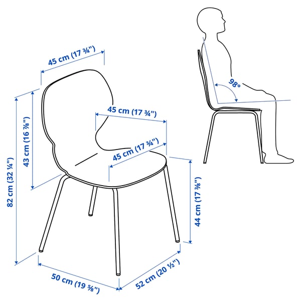 SIGTRYGG Chaise, brun foncé/Sefast blanc