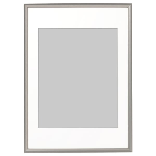 SILVERHÖJDEN Cadre, couleur argent, 50x70 cm