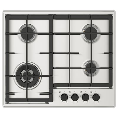 SKÅLAN Plaque de cuisson au gaz, IKEA 300 acier inoxydable, 59 cm