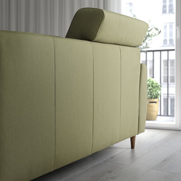 SLATORP Canapé 2 places, Vissle jaune vert
