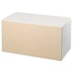 SMÅSTAD Banc avec rangement jouets, blanc/bouleau, 90x52x48 cm