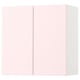 SMÅSTAD Élément mural, blanc rose pâle/avec 1 tablette, 60x32x60 cm
