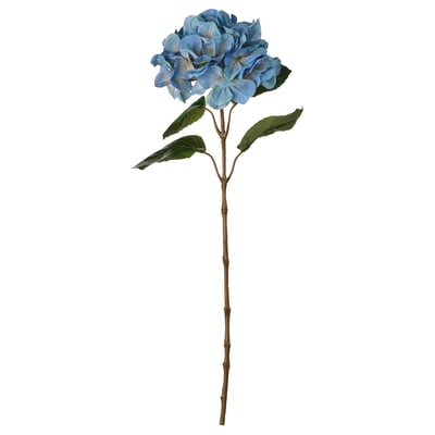 SMYCKA Fleur artificielle, intérieur/extérieur/hydrangea bleu, 55 cm
