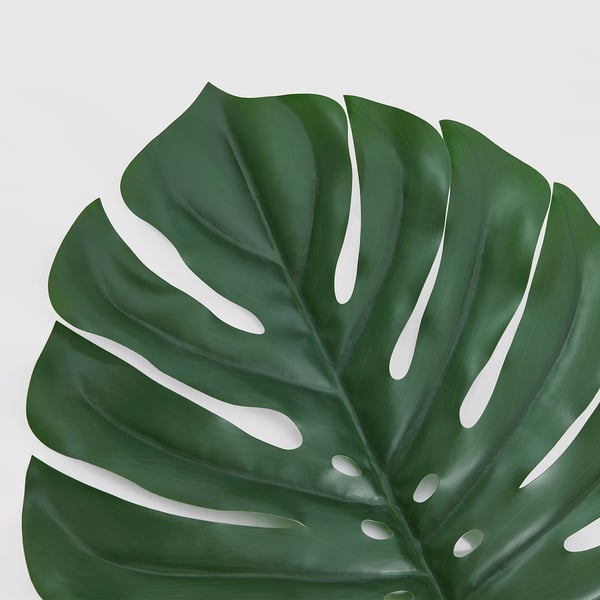 SMYCKA Fleur artificielle, intérieur/extérieur/monstera vert, 80 cm