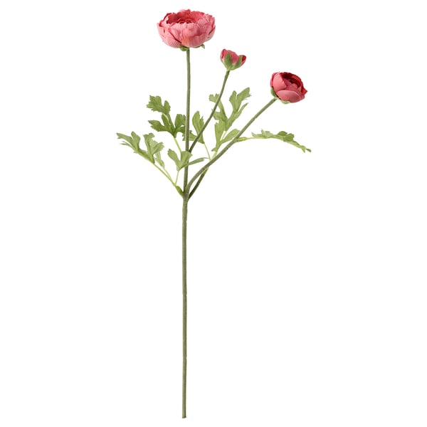 SMYCKA Fleur artificielle, renoncule/rose foncé, 52 cm