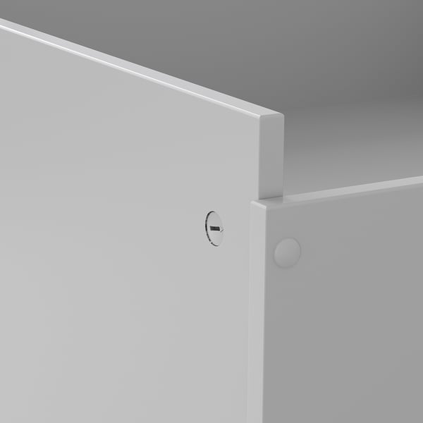 SMYGA Rangement lit, gris clair, 99x91x29 cm
