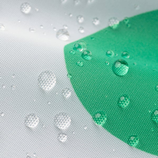 SNÖJONKVILL Rideau de douche, blanc/vert, 180x200 cm
