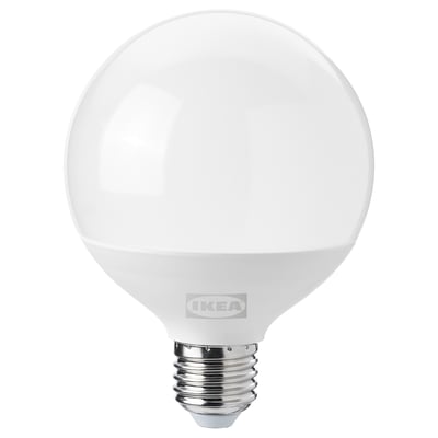 SOLHETTA Ampoule LED E27 1521 lumen, intensité lumineuse réglable/globe opalin, 95 mm