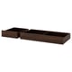 SONGESAND Rangements lit, 2 p, brun, 200 cm