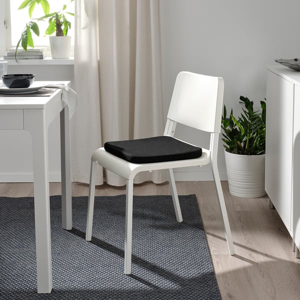 STAGGSTARR Carreau de chaise, noir, 36x36x2.5 cm