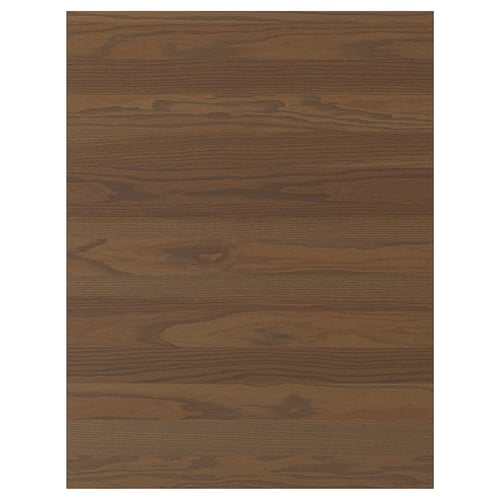 STENSTA Panneau latéral de finition, brun foncé plaqué frêne, 62x80 cm