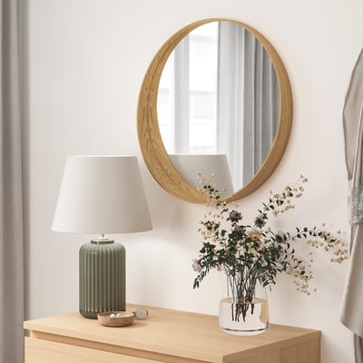 STOCKHOLM Miroir, plaqué chêne, 60 cm