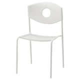 STOLJAN Structure chaise avec dossier, blanc