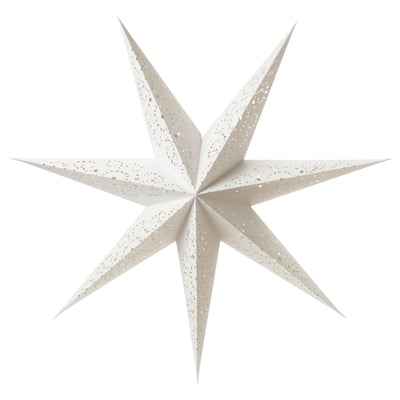STRÅLA Abat-jour, dentelle/blanc, 90 cm