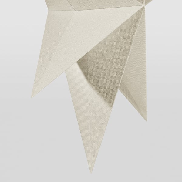 STRÅLA Abat-jour, lin/beige, 70 cm