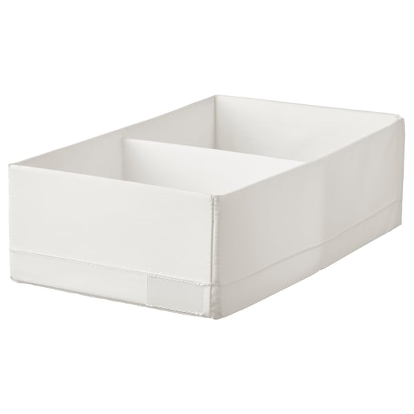 STUK Rangement à compartiments, blanc, 20x34x10 cm