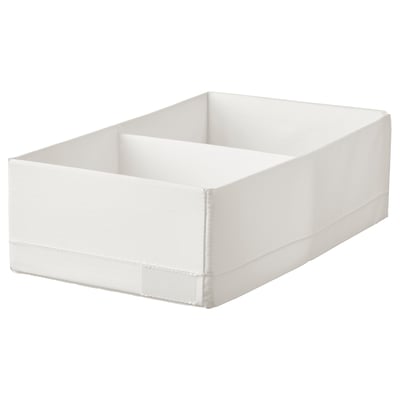 STUK Rangement à compartiments, blanc, 20x34x10 cm