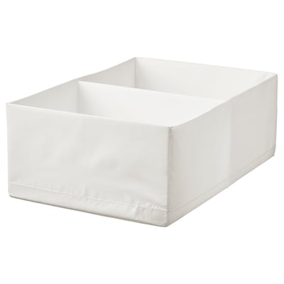 STUK Rangement à compartiments, blanc, 34x51x18 cm
