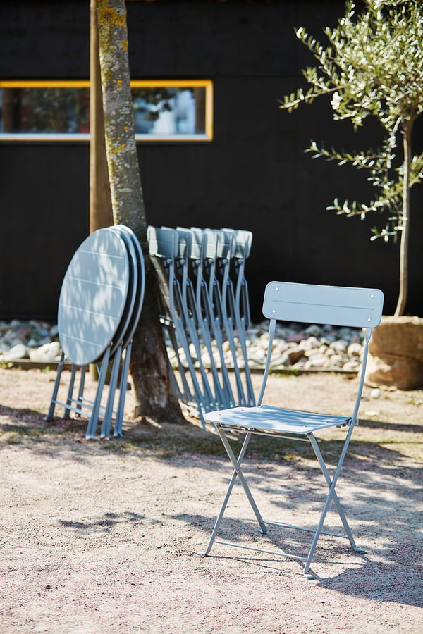SUNDSÖ Chaise, extérieur, gris