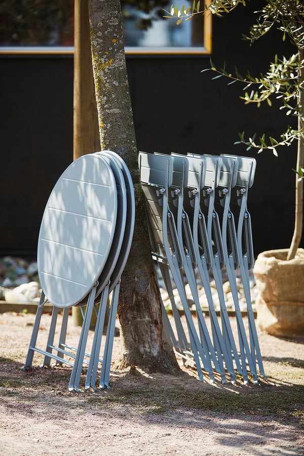 SUNDSÖ Chaise, extérieur, gris