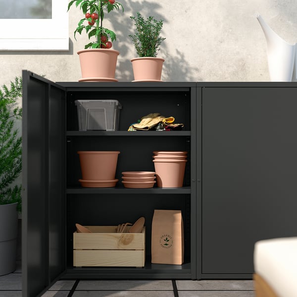 SUNDSÖ Rangement, anthracite extérieur/intérieur, 60x35x86 cm