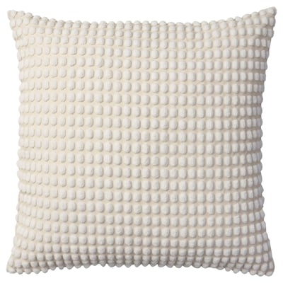 SVARTPOPPEL Housse de coussin, blanc cassé, 65x65 cm
