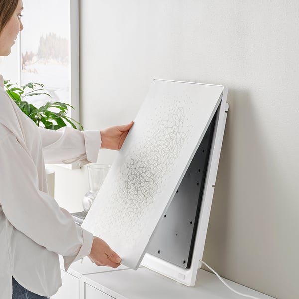 SYMFONISK Cadre avec enceinte WiFi, blanc/connecté