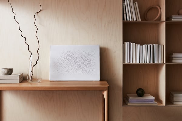 SYMFONISK Cadre avec enceinte WiFi, blanc/connecté