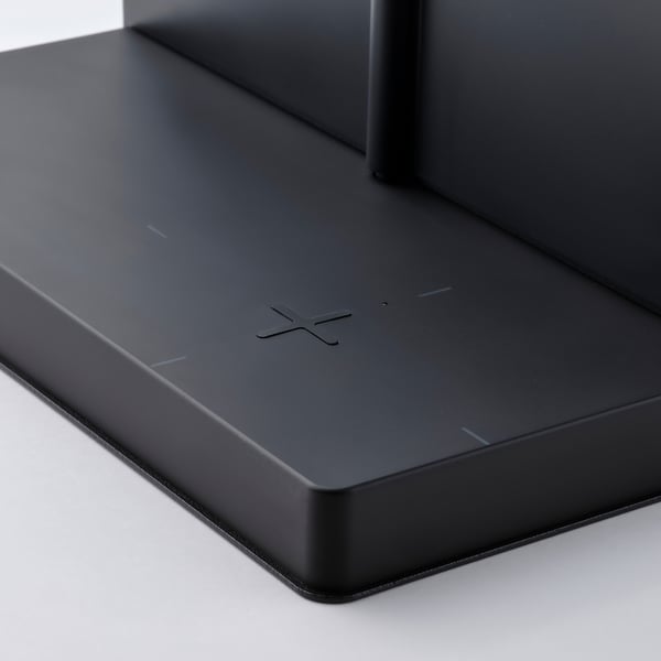 SYMFONISK Tablette avec chargeur sans fil, noir