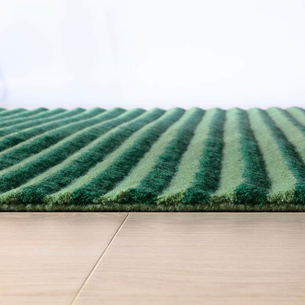 TÅGSPÅR Tapis, poils hauts, vert, 200x300 cm